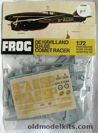 Frog 1/72 DH-88 Comet Racer - Bagged, F226F plastic model kit